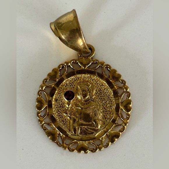 Jewelry - Vintage St. Barbara Religious Pendant